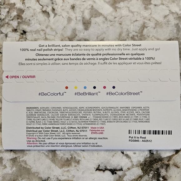 Color Street Nail Strips - Retired - Put It To Rest (Purple & Black) - Picture 3 of 3